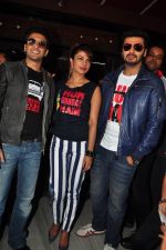 Priyanka Chopra, Ranveer Singh, Arjun Kapoor at  Gunday promotion at Getty cinema, bandra in 14th Feb 2014